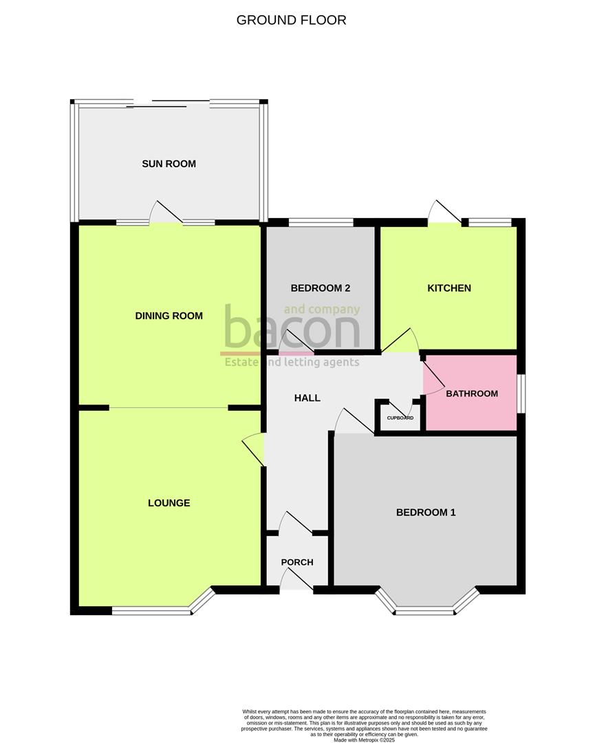 Floor Plan | Bungalow - Semi Detached | Sackville Crescent, Broadwater, Worthing | For Sale